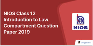 NIOS Class 12 Introduction to Law Compartment Question Paper 2019 with Answer Key